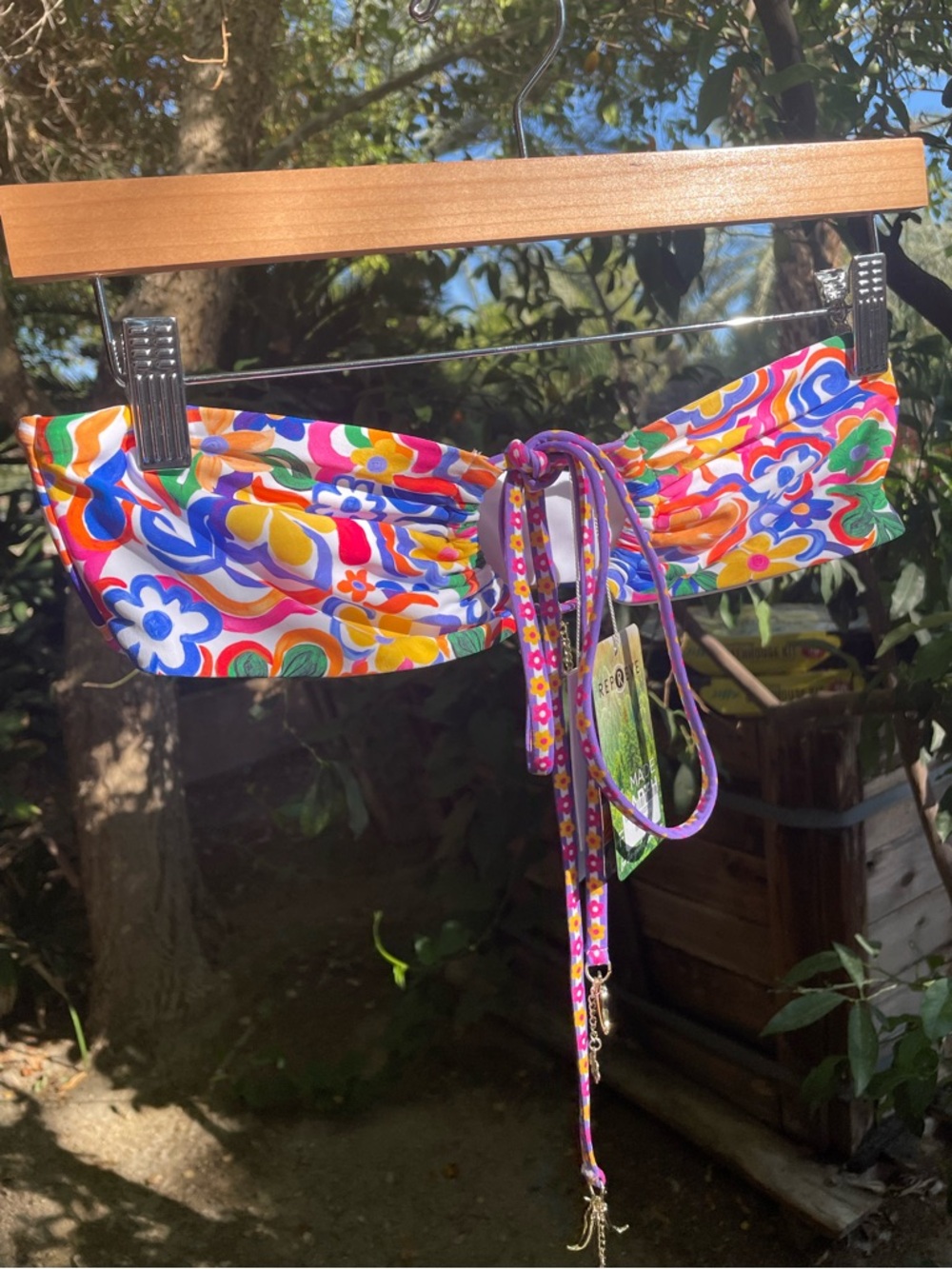 Bydee Ibiza Bikini Top in Salsa (NWT)